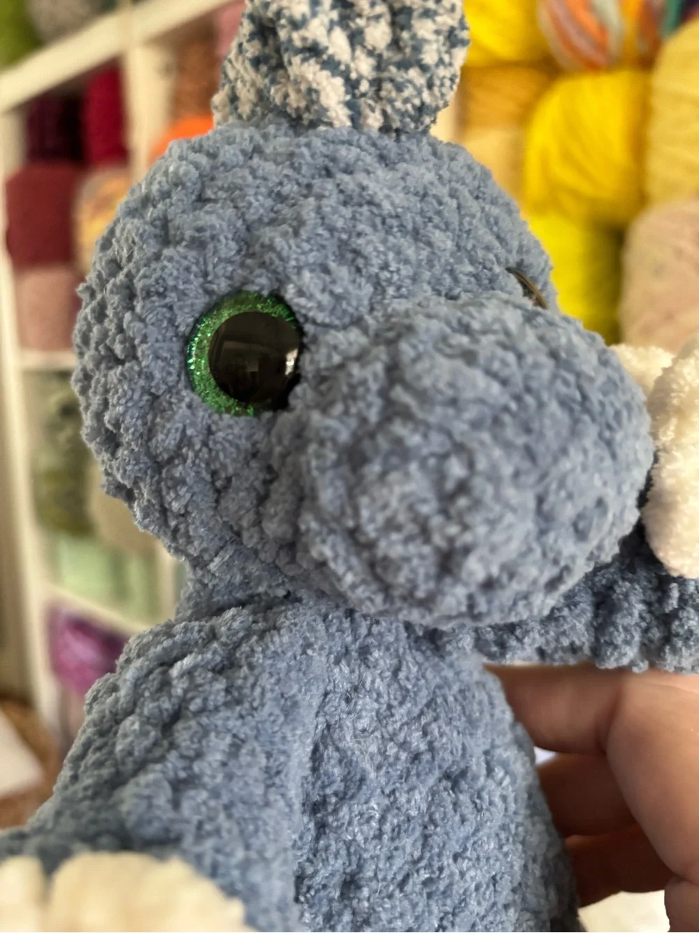 Crochet baby Tyrannosaurus Rex plush handmade